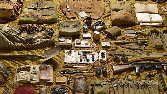 Equipment carried by a solider during World War One